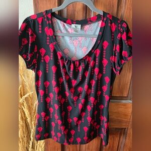 Worthington Top, LT, Red/Black
